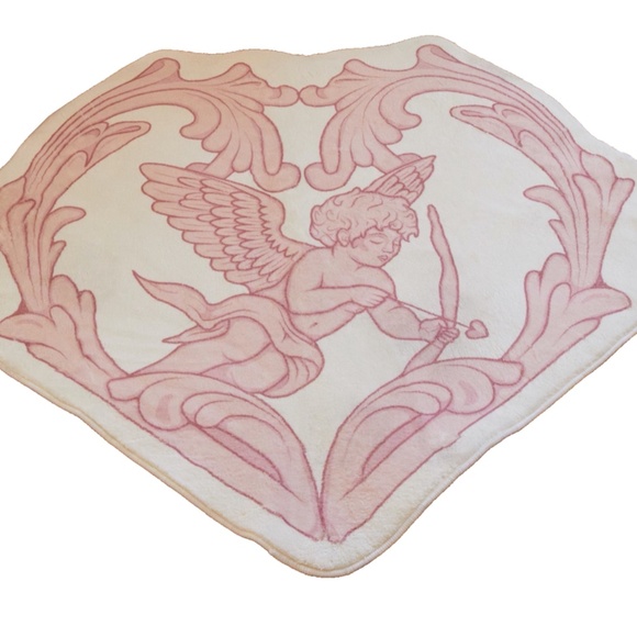 Decorative Floor Matt Area Rug Heart with Cupid  New - Picture 1 of 6